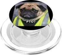 Drôle Triste Carlin Blurry Meme Job Humour Photo PopSockets PopGrip pour MagSafe