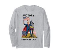 Drôle Trump Victoire Liberté Pétrole Venezuela Manche Longue