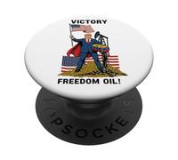 Drôle Trump Victoire Liberté Pétrole Venezuela PopSockets PopGrip Adhésif