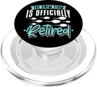 Drôle Vasectomie Swim Team Retired Sperme Joke Dad Humour PopSockets PopGrip pour MagSafe