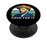 Drôle Vincent Van Gogh, Gogh for It, Funny Artist Pun Humour PopSockets PopGrip Adhésif