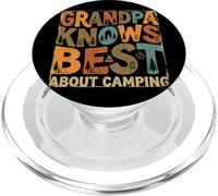 Drôle Vintage Grandpa Knows Best Camping Rétro Cadeau Extérieur PopSockets PopGrip pour MagSafe