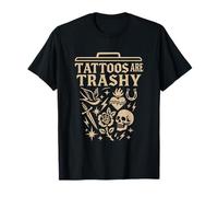 Drôle Vintage Tattoo Meme Flash Art Blague Crâne Trash Citation T-Shirt