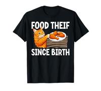 Drôle Voleur de Nourriture pour Chat Depuis la Naissance pour Amoureux des Chats Humour propriétaire de Chat T-Shirt