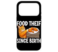 Drôle Voleur de Nourriture pour Chat Depuis la Naissance pour Amoureux des Chats Humour propriétaire de Chat Coque pour iPhone 17 Pro