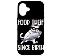 Drôle Voleur de Nourriture pour Chat Depuis la Naissance pour Amoureux des Chats Humour propriétaire de Chat Coque pour iPhone 16