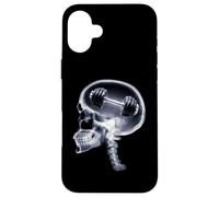 Drôle X-Ray Barbell Brain Gym Meme Coque pour iPhone 16 Plus