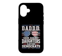 Drôles de Papas Contre Les Filles Rencontres Démocrates DADDD Humour Coque pour iPhone 16