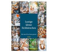 Drôles de petits écureuils, Version française (Calendrier mural 2026 DIN A3 portrait), Calendrier CALVENDO mensuel