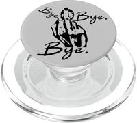 Drôles et Mignonnes lèvres heureuses Disant au Revoir - PopSockets PopGrip pour MagSafe