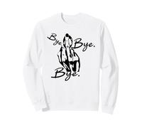 Drôles et Mignonnes lèvres heureuses Disant au Revoir - Sweatshirt