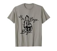 Drôles et Mignonnes lèvres heureuses Disant au Revoir - T-Shirt