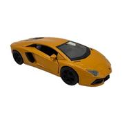 DROMADER Lamborghini Aventador Coupé Voiture miniature 1:39, jaune, modèle de collection détaillé I Welly I
