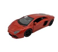 DROMADER Lamborghini Aventador Coupé Voiture miniature 1:39, orange - Modèle de collection détaillé I Welly I