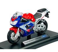 DROMADER Motocyclette Modèle moto en métal CBR 900RR Fireblade Échelle 1:18 pour Adultes Garçons