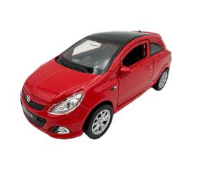 DROMADER Opel Corsa OPC, modèle réduit 1:39, Rouge - Modèle de Collection détaillé Welly | Véhicule Miniature
