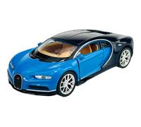 Dromader Welly Bugatti Chiron Coupe Bleu 2016 1/34-1/39 Nouveau Modèle Voiture Le Cast