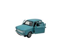 Dromader Welly Trabant Trabi P 601, modèle réduit de Voiture Classique de la RDA, échelle 1:39, Bleue