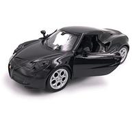 Dromader Welly Voiture Miniature Alfa Romeo 4c, échelle 1:39, Noire