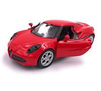 Dromader Welly Voiture Miniature Alfa Romeo 4C, échelle 1:39, Rouge