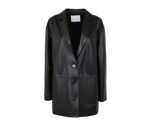 Drome - Boxy Leather Veste de blazer - Femme - Vestes - Noir - Taille: 36 FR
