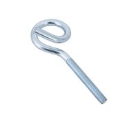DROMET Crochet Piton Sinueux HOH M10x140 Queue de Cochon pour Fixation Remorque et Bâche, Acier Électro-Galvanisé Classe 5.8, Filetage 70 mm, Homologation Technique ITB