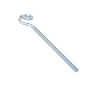 DROMET Crochet Piton Sinueux HOH M12x300 mm, Queue de Cochon en Acier Électro-Galvanisé Classe 5.8 pour Suspension Industrielle et Fixation de Bâche de Remorque