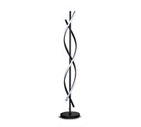 DROMEZ Lampadaire Métal avec 3 Color Temperatures Modélisation Spirale Confortable Dimmable Creative Design Moderne Économie D'énergie LED Lampadaire sur Pied Intérieur 135 cm de Hauteur,Noir