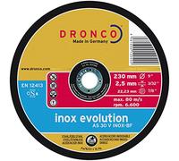 DRONCO AS30VINOX-180 - Disco de corte metal AS 30 V INOX Evolution, 180 x 2,5 mm