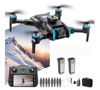 Drone, 6K, 2 batteries, double caméra, 60 images par seconde, objectif grand angle, trajectoires de vol personnalisées, noir