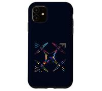Drone Abstrait coloré Pilote UAV Quadcopter FPV Coque pour iPhone 11