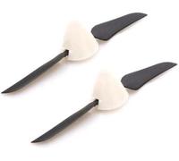 Drone Accessories 2 pièces 5.1x3.1 -ni hélice pliante ouverture de fileur 2mm pagaie pliable avec couvercle d'hélice Compatible Compatible avec planeur RC à voilure fixe remplaçable(2PCS 5.1X3.1 FORWA