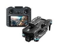 Drône avec 3 batteries-Évitement d'obstacles 360°,stabilisation anti-vibrations,caméra double HD,écran 4.3"" ,vol optique flow,noir
