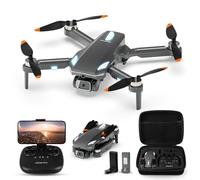 Drone avec Camera 1080P, Quadcoptere Telecommande, Drone pour Enfants et Adultes, Moteur Sans Balais, Arrêt/Aterrissage à une Touche,2 Batteries, Jouets et Cadeaux pour Garçons et Filles (Black)