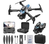 Drone avec caméra, drone pliable 4K HD FPV, système à trois caméras, mode maintien d'altitude en mode sans tête, retournement à 360°, quadricoptère for débutants avec étui de transport/1426
