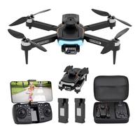 Drone avec Caméra Pour Enfants, Moteur Sans Balais, Drone 720P,Drone Pour Enfants Débutants,Positionnement par Flux Optique,évitement D'obstacles, Mode Sans Tête, Démarrage à 1 Touche,2 Batteries