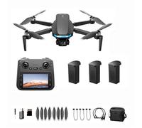 Drone, connectivité 5G, zoom 5X, 50 fps, autonomie de vol de 5 km, mode Follow Me, retour intelligent à la base, 3 batteries, noir