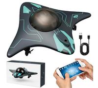 Drone de surface piloté par application pour explorer les plans d'eau, Drone sous-marin avec Caméra, Bateau télécommandé avec lumière LED & App, Jouets aquatiques à grande vitesse pour adultes