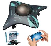 Drone de surface piloté par application pour explorer les plans d'eau, Drone sous-marin radiocommandé avec caméra hd et lumières led, Mini sous-marin rc 6 canaux 2.4g sans fil pour étangs et lacs