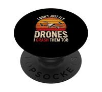 Drone Drone Drone Humour Drone Crashes RC Flying PopSockets PopGrip Adhésif