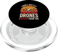 Drone Drone Drone Humour Drone Crashes RC Flying PopSockets PopGrip pour MagSafe