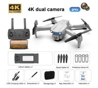 Drone E99 Avec Moteur Sans Balais,Retour Gps,Caméra Hd 4k Pour Touristes,Laser 2024 °,Évitement D'obstacles,Tablier De Stationnement,Rc,Quadrirotor,Jouets,360 - Type Grey-Double-Cam-Generique