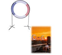 Drone en Kit Arceaux D'obstacles pour Drones et Avions Extérieurs, Équipement D'entraînement Portable pour La Course de Quadricoptères pour Enfants, Ensemble Sensoriel(Inner Diameter 100cm(39 3/8"))