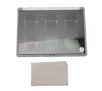 Drone Filter Kit HD Double Sided Multilayer Coating, UV CPL ND8 ND16 ND32 ND64, Aluminium Optique pour Air 3 - Protection Anti - Fuite de Lumière, Couleurs Réelles, Installation