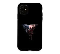 Drone Flying Pilot Quadricoptère Drapeau américain USA Drip Coque pour iPhone 11