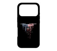 Drone Flying Pilot Quadricoptère Drapeau américain USA Drip Coque pour iPhone 17 Pro