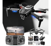 Drone FPV avec caméra ESC à deux directions, moteur sans balais, quadricoptère RC 2,4 G avec lumières LED froides, maintien d'altitude, évitement d'obstacles for adultes/1476