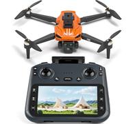 Drone GPS avec Caméra 4K Écran LCD 4,5" RC pour Adultes, Suivi Moi Professionnel ; Retour Auto, Vol Circulaire ; Évitement d'Obstacles Intelligent pour Débutants, Positionnement par Flux Optique