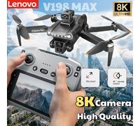 Drone GPS Lenovo V198MAX avec caméra professionnelle 8K, FPV aérien, détection d'obstacles par laser et télécommande à grand écran Normal-4K-Battery1