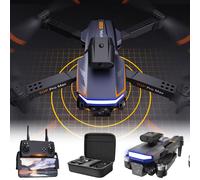 Drone Jacenvly FPV avec 2 caméras, résistance au vent, mode sans tête, contrôle gestuel - Idéal pour les débutants et les enfants -